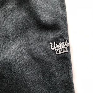 Pair of large BAPE/ a bathing ape docker pants .